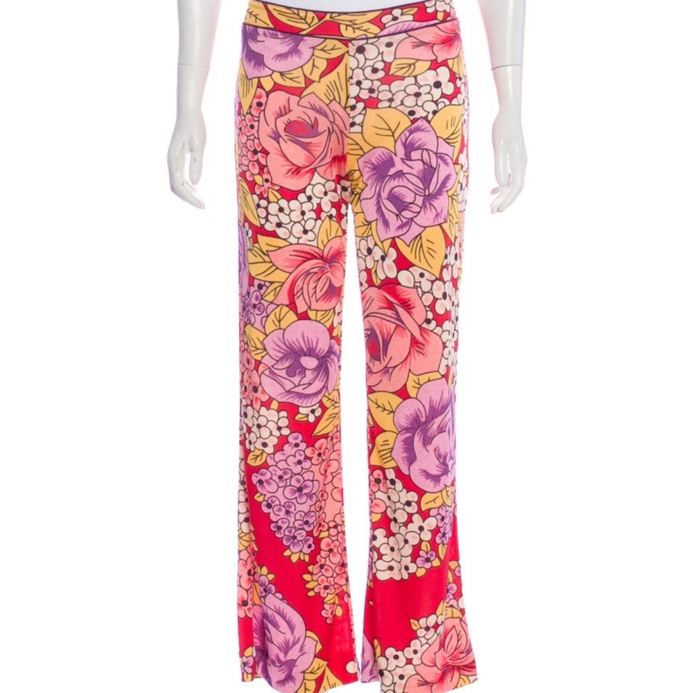 Etro floral mid-rise pants